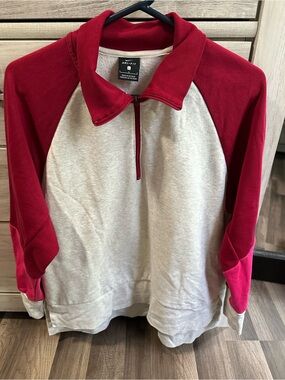 Nike Heather Gray Dri-FIT Zip Pullover